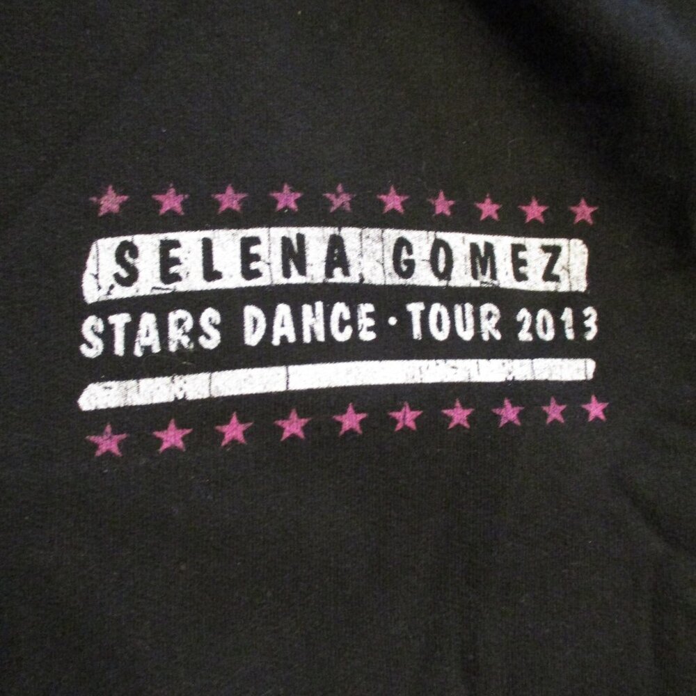 Salena Gomez Tultex Woman X Large Full Zip Pockets Graphic Concert Hooded Jacket - Picture 3 of 10